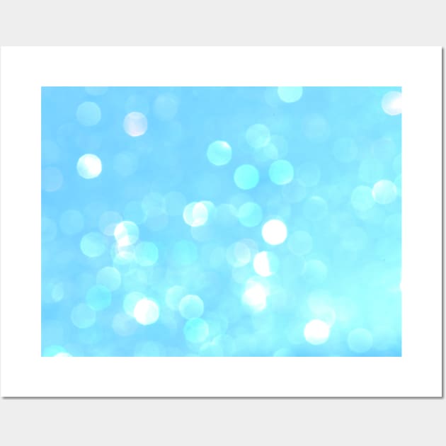 Aqua Blue Sparkles Wall Art by NewburyBoutique